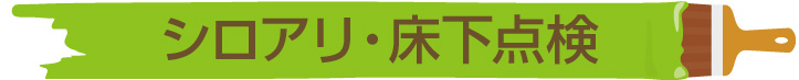 シロアリ・床下点検